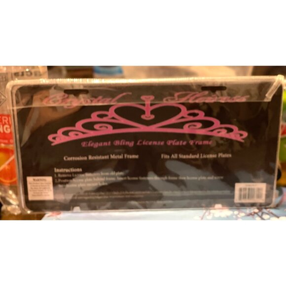Crystal Heiress Elegant Bling License Plate Frame - Picture 3 of 3
